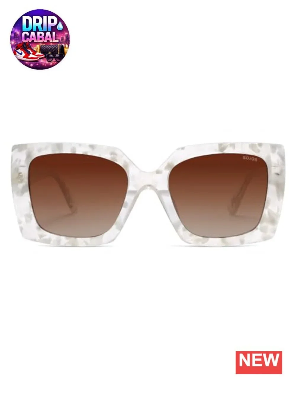 Oversized Square Acetate Sunglasses Women Retro Trendy UV400 Polarized Shades